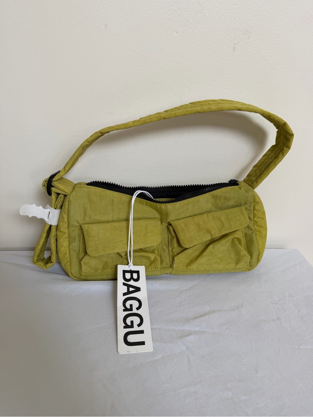 Baggu Cargo Shoulder Bag Lemongrass NWT